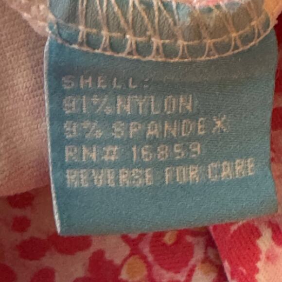 J. McLaughlin Size XL Pink Orange Catalina Cloth Long Sleeve Signature Tee - Picture 7 of 7